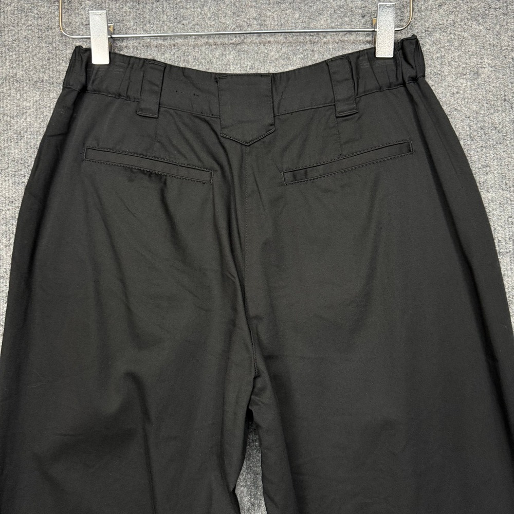 Chicos Pants 0 Womens 4 Black Wide Leg‎ Cropped Cotton Stretch Blend High Rise - Picture 4 of 11